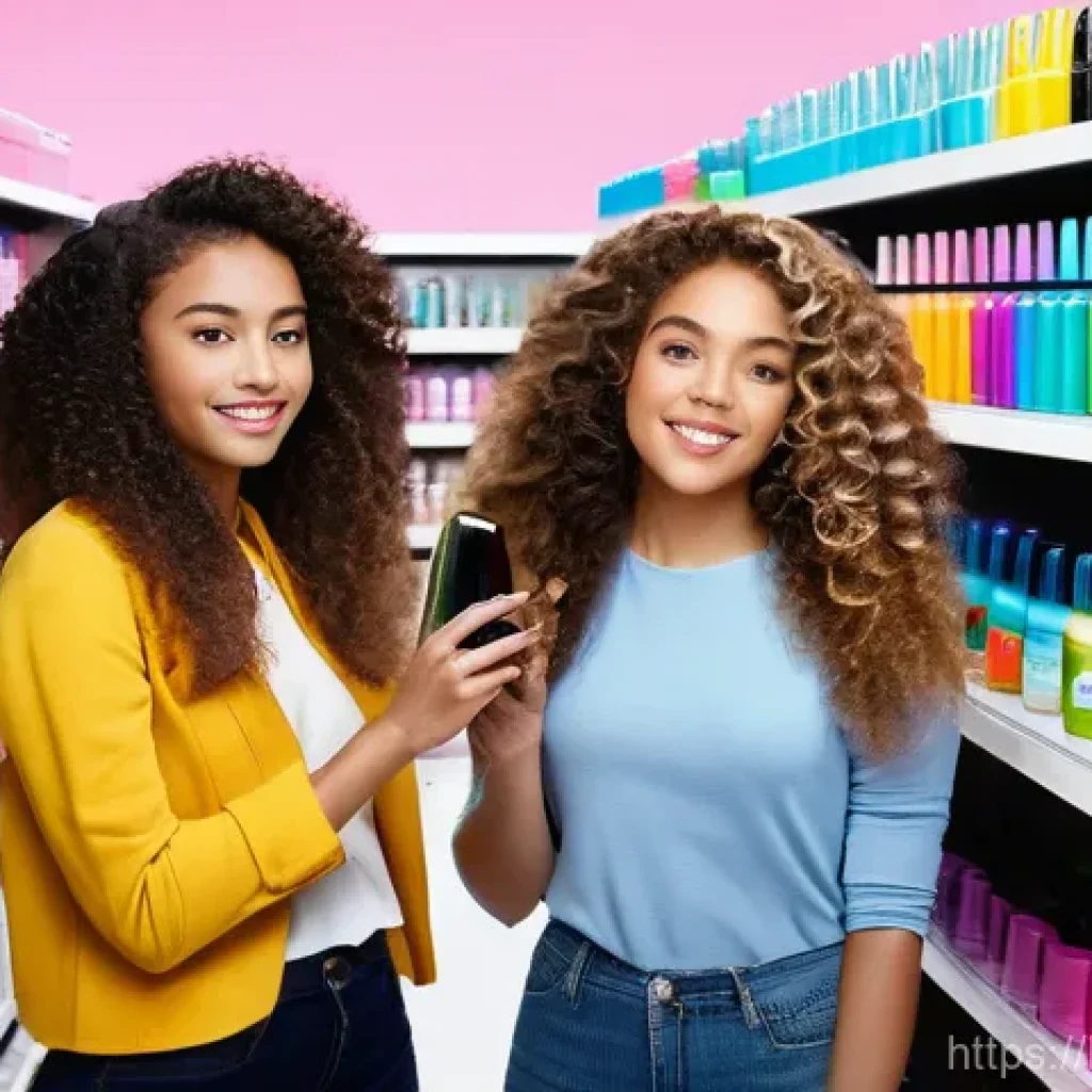 장시간 지속 헤어 세팅 스프레이 - **Prompt 1: Diverse Hair Types and Hairspray Selection**
    "A group of diverse young adults, aged ...